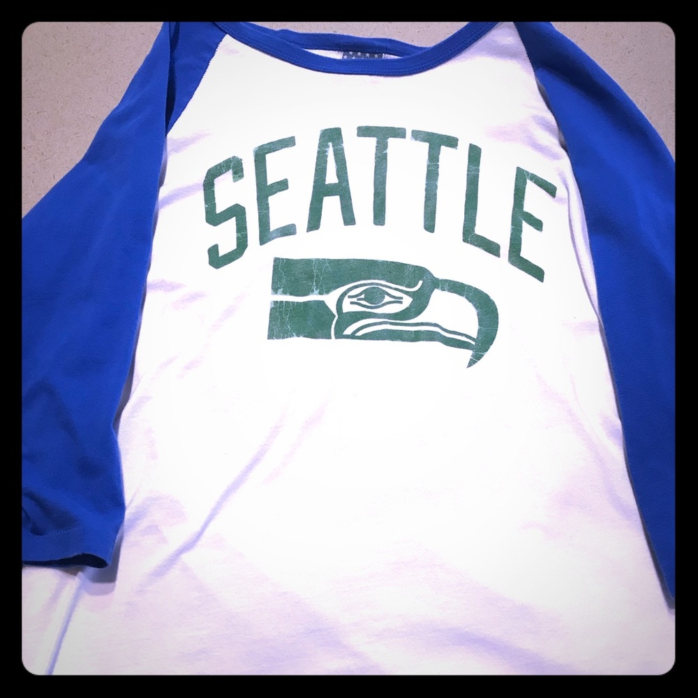 Seattle Seahawks Vintage 3/4 sleeve size 2XL